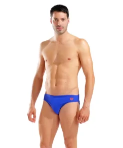 Bañador slip arena para hombre Santamarias R – Azul neón/Team