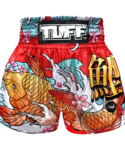 Short de Muay Thai TUFF – Koi japonais rouge