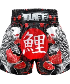 Short de Muay Thai TUFF – Koi japonais noir