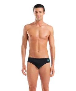 Bañador slip para hombre arena Performance Placement – Negro/Negro