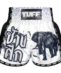 Short de Muay Thai TUFF – Style rétro Éléphant de guerre