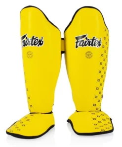 Protège-tibias Fairtex Muay Thai – Jaune