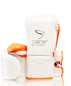 Gants de boxe Fly Superlace X – Blanc/Orange