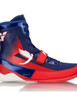 Chaussures de boxe Fly Storm – Bleu/Rouge