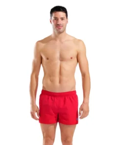 X-Shorts de playa arena para hombre Fundamentals R – Rojo/Turquesa