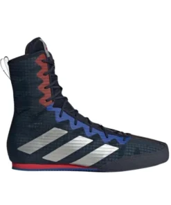 Chaussures de boxe Adidas Box Hog 4 – Bleu marine/rouge