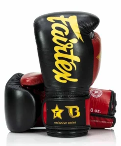 Gants de boxe thaïlandaise Fairtex X Booster – Noir/Rouge