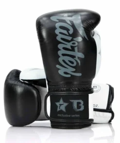 Gants de boxe thaïlandaise Fairtex X Booster – Noir/Blanc