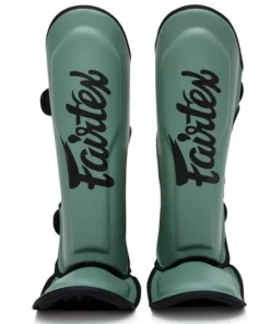 Protège-tibias Fairtex X Booster Muay Thai – Vert/Noir