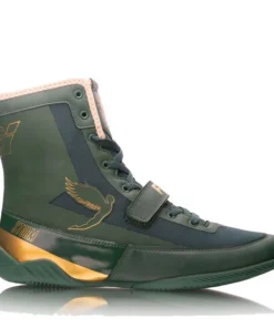 Bottes de boxe Fly Storm – Vert/Or
