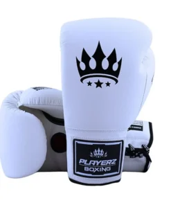 Gants de boxe Playerz SparTech Lace – Blanc/Noir