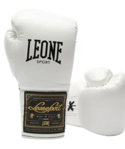 Gants de boxe Leone Orlando Classico Lace – Blanc