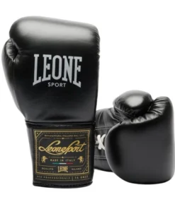 Gants de boxe Leone Orlando Classico Lace – Noir