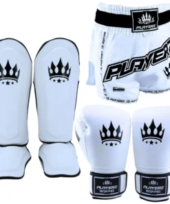 Ensemble de Muay Thai Playerz SparTech – Blanc