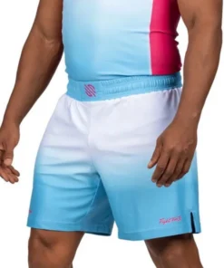 Short de JJB Sanabul Tropic Vice – Blanc/Rose/Bleu