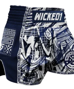 Short de Muay Thai Wicked One Havoc – Bleu