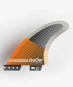Quillas FEATHER FINS ULTRALIGHT BLACK HEXA CORE HC ORANGE. CLICK TAB