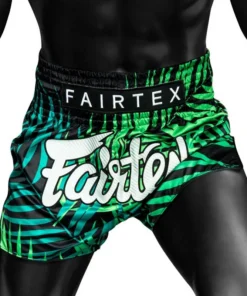 Short de Muay Thaï Fairtex Deep Forest – Vert