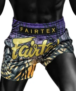 Short de Muay Thaï Fairtex Deep Forest – Violet