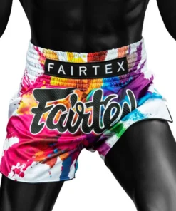Short de Muay Thaï Fairtex Funky Soul – Blanc