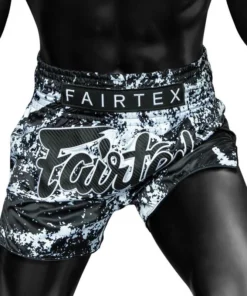 Short de Muay Thaï Fairtex Grunge – Noir