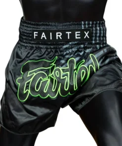 Short de Muay Thaï Fairtex Racer – Noir