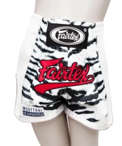 Short de Muay Thai Fairtex pour enfant White Tiger