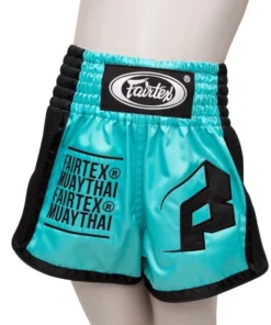 Short de Muay Thai turquoise Fairtex pour enfant