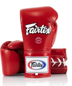 Gants de compétition à lacets Fairtex – Rouge