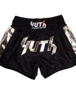 Short de Muay Thai Yuth Hologram – Noir/Or