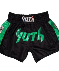 Short de Muay Thai Yuth Hologram – Noir/Vert