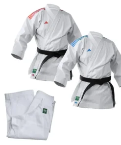 Combinaison de karaté colorée Adidas WKF coupe japonaise 14 oz