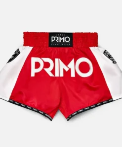 Short de Muay Thai Primo – Série Free Flow – Rouge Stadium Classic