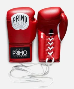 Gants de boxe à lacets Primo Pro – Rouge
