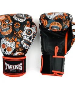 Gants de boxe Twins Calaveras – Orange