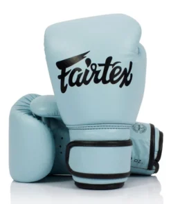Gants de boxe en cuir Fairtex BGV20 bleu pastel