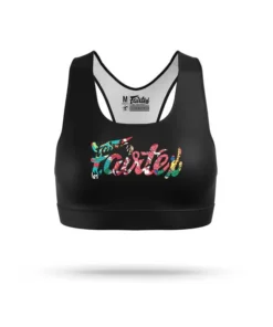 Soutien-gorge de sport Fairtex URFACE Script – Noir
