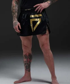 Short de boxe thaï Gym King Fight Division – Noir/Or