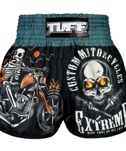 TUFF High-Cut Retro Muaythai Shorts – The Skull Rider