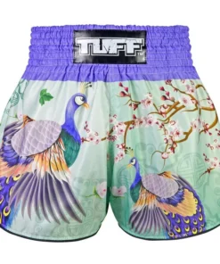 TUFF High-Cut Retro Muaythai Shorts – Yugana Kujaku The Elegance Peacock
