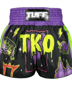 TUFF High-Cut Retro Muaythai Shorts – The TKO Night