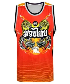 TUFF Tank Top – Red Chinese Dragon and Tiger