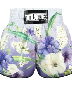 TUFF High-Cut Retro Muaythai Shorts – Purple An-Chan