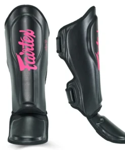 Fairtex x Booster Muay Thai Shin Guards – Black/Pink