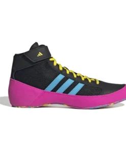 Adidas Havoc Wrestling Boots – Black/Pink/Cyan