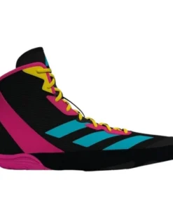 Adidas Adizero Wrestling Boots – Black/Pink/Cyan