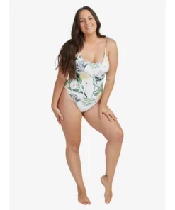 Bañador Roxy Bloom Bright White Praslin