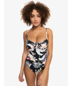 Bañador Roxy Printed Beach Classics Anthracite Praslin