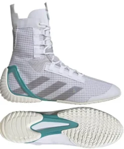 Adidas Speedex 23 Boxing Boots – White/Teal