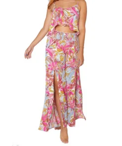Falda Hurley Palm Paradise Slit Pant Cover Up